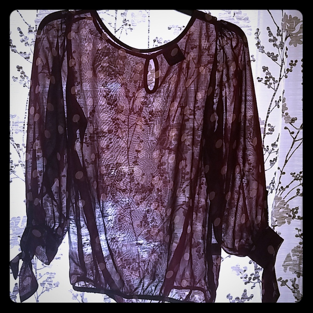 Polka dot blouse